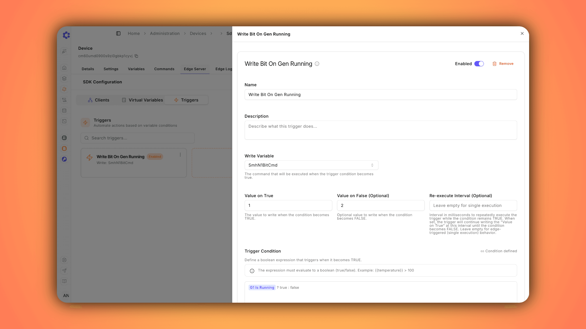 Edge-Based Automation for Real-Time Control: Edge Server v2.8.0